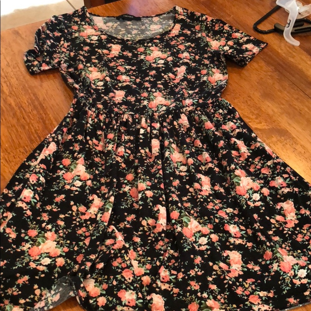 Pattern skater dress